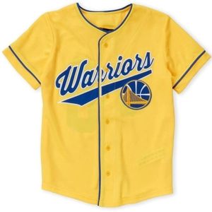 Warriors Button up yellow Boy's Shirt Size 7